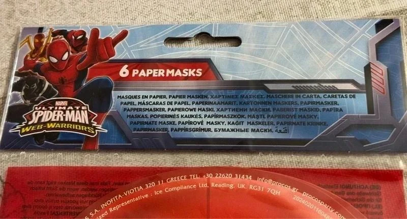 Paquete de 6 máscaras de papel Spider-man #Spiderman – photo 3